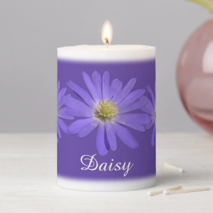Daisy Candles Custom Purple Daisy Flowers Candle