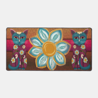 Daisy Cats Desk Mat