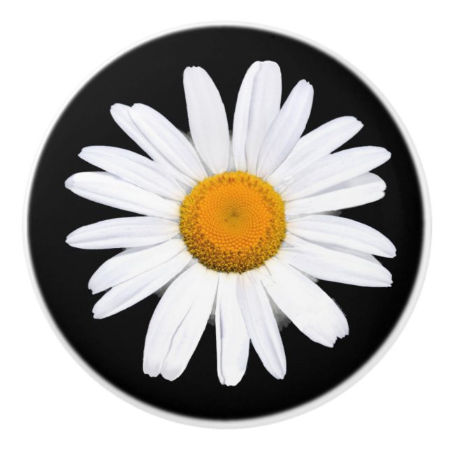 Daisy Ceramic Knob (Front)