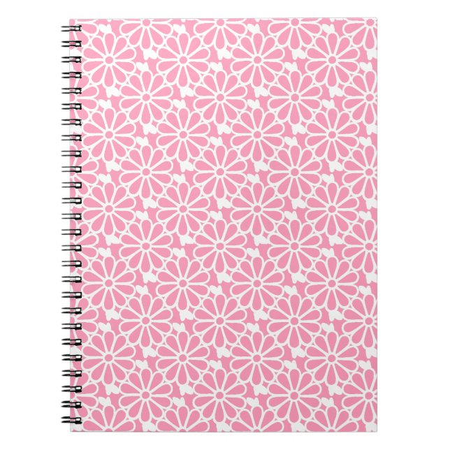 Daisy Chain - Notebook (Bright Pink) (Front)
