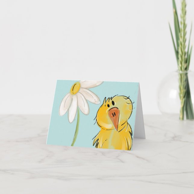 Daisy chick  thank you card (Front)