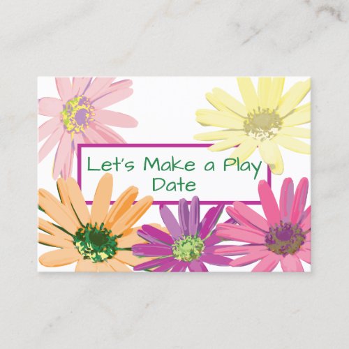 Daisy Childs Play Date Business Card