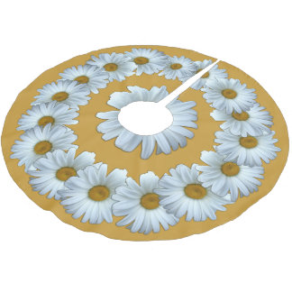 Daisy Christmas Tree Daisy Flowers Tree Skirt
