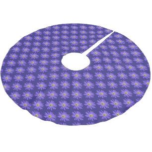 Daisy Christmas Tree Purple Daisy Tree Skirt