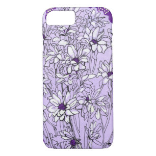 Daisy Chrysanthemum, blooming flowers ultra violet iPhone 8/7 Case