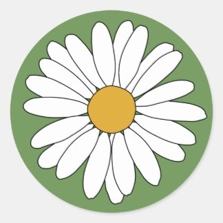 daisy classic round sticker