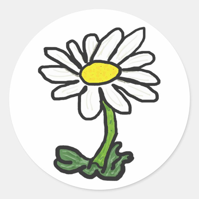 Daisy Classic Round Sticker (Front)