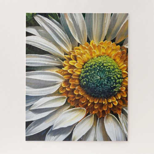 Daisy close_up painting jigsaw puzzle