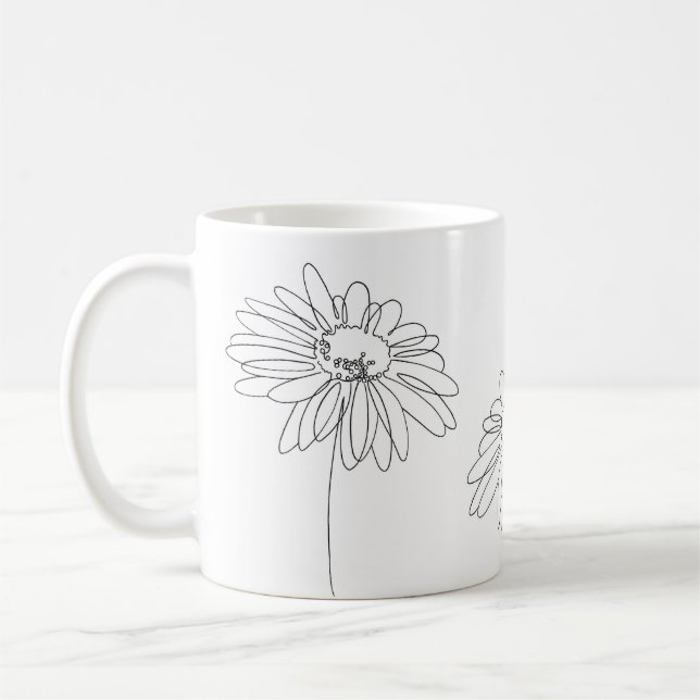 Daisy  coffee mug (Left)