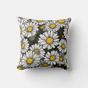 Daisy Comic Style Throw Pillow