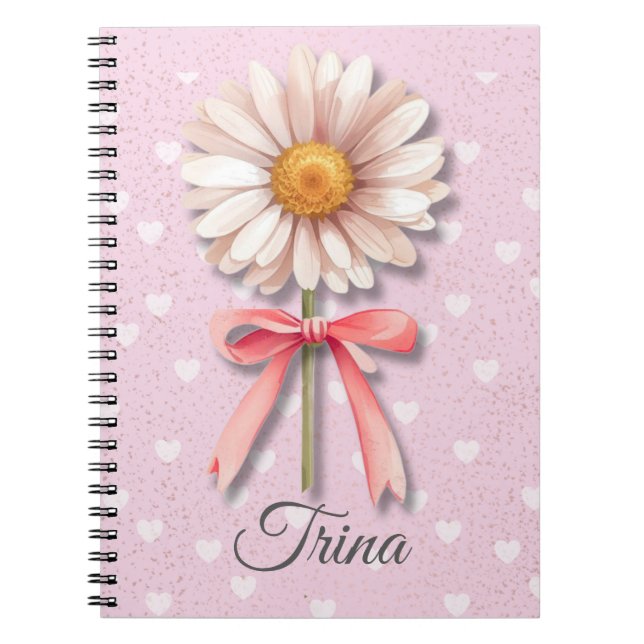 Daisy Coquette Notebook | Pink Aesthetic Journal (Front)