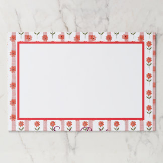 Daisy Coquette Stripes Notepad Paper Pad