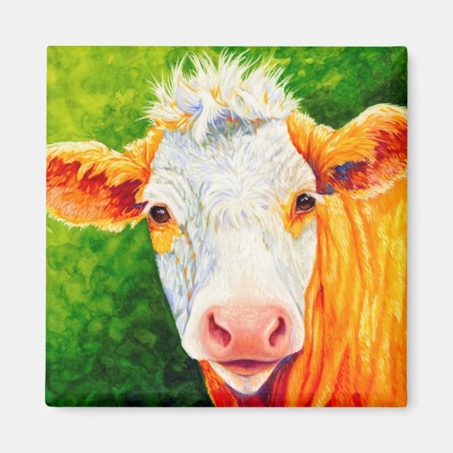 Daisy Cow Magnet (Front)