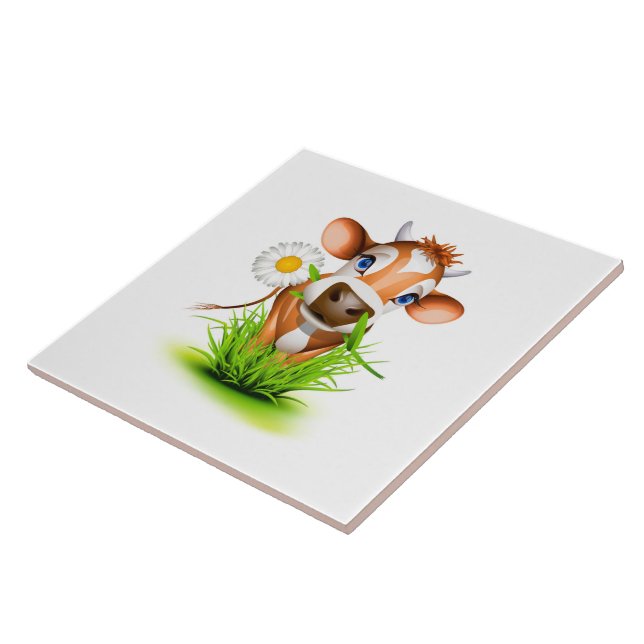Daisy Cow Tile (Side)