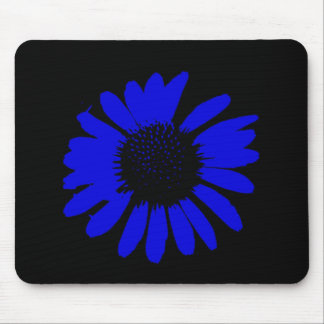 "Daisy Crazy" - Royal Blue Mouse Pad