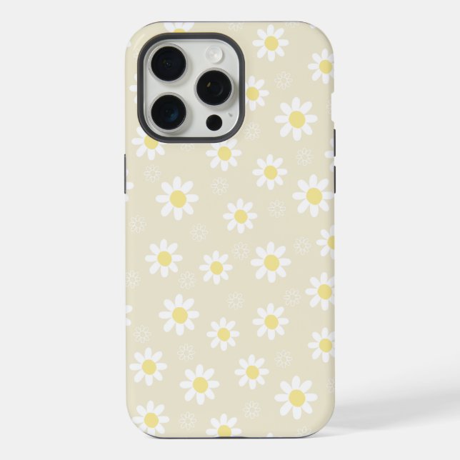 Daisy Cute Flowers Yellow Floral Pattern Iphone Case (Back)