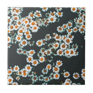 Daisy Daisies Floral Ceramic Tile