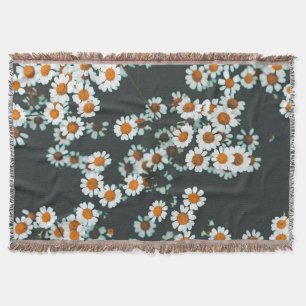 Daisy Daisies Floral Throw Blanket