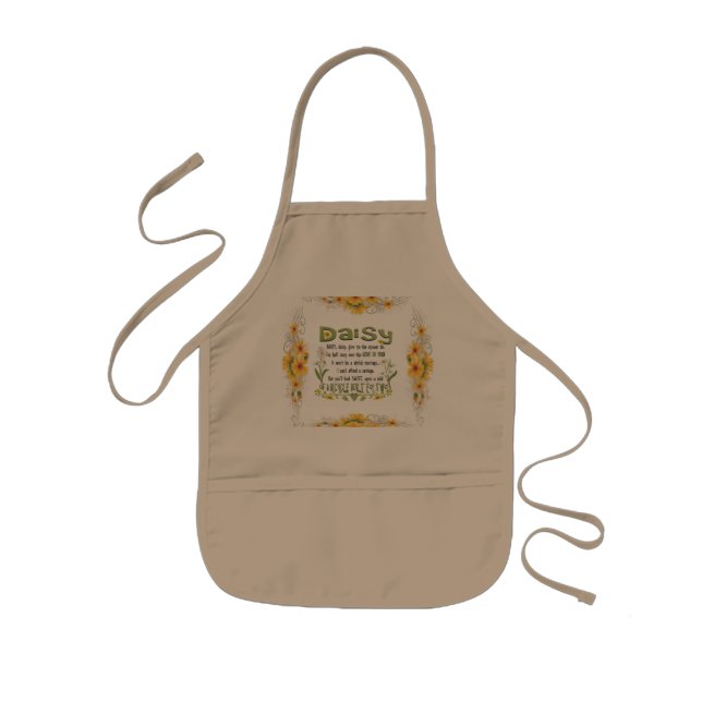 Daisy, daisy give me your answer do. kids' apron (Front)