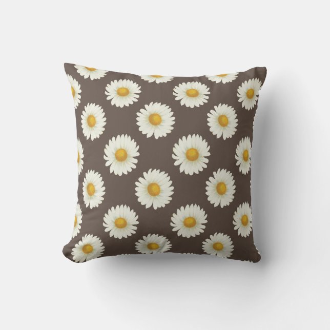 Daisy Daisy Throw Pillow (Front)