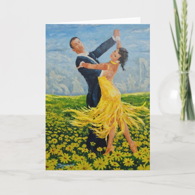 Daisy Dancers greeting card (Front)