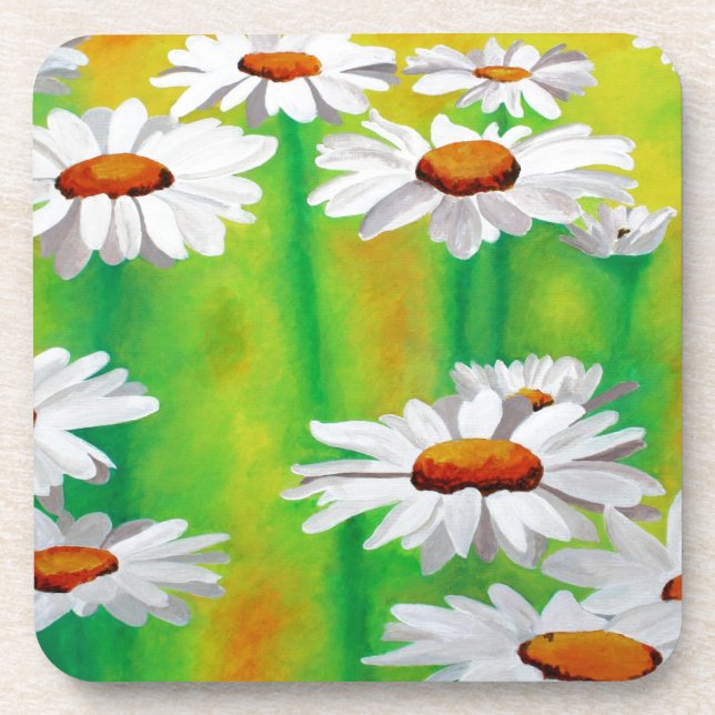 Daisy Day Beverage Coaster (Front)