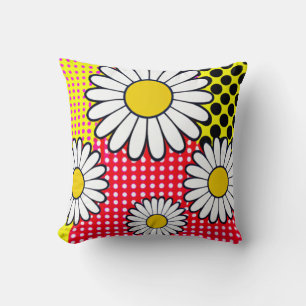 Daisy Days Throw Pillow