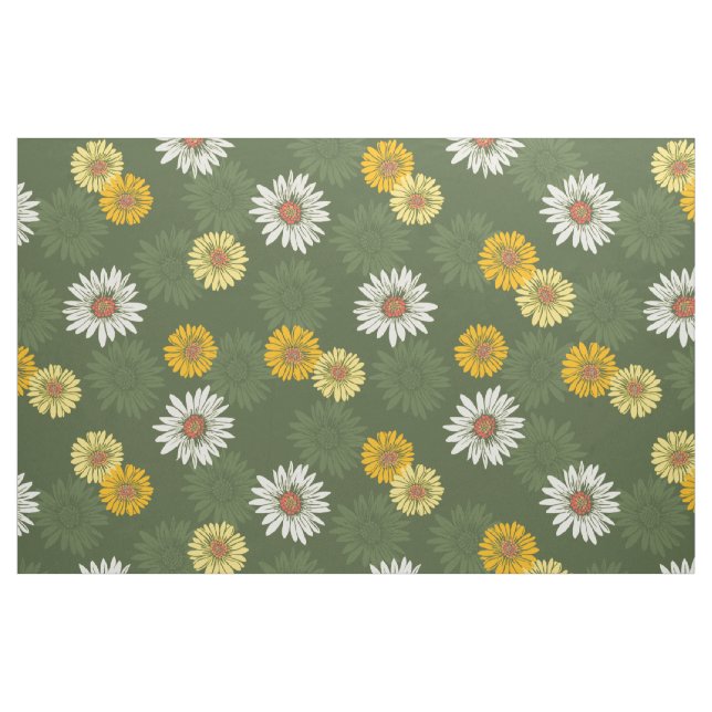 Daisy Dayz Vintage Psychedelic Floral Fabric (Fat Quarter)