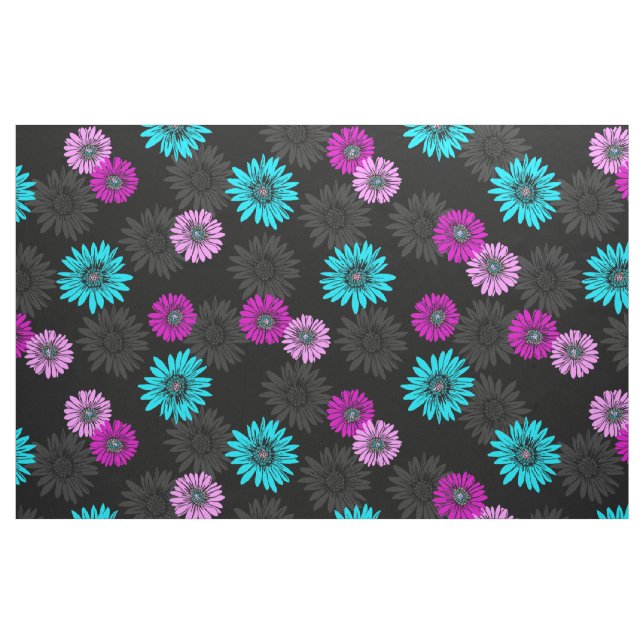 Daisy Dayz Vintage Psychedelic Floral Fabric (Fat Quarter)