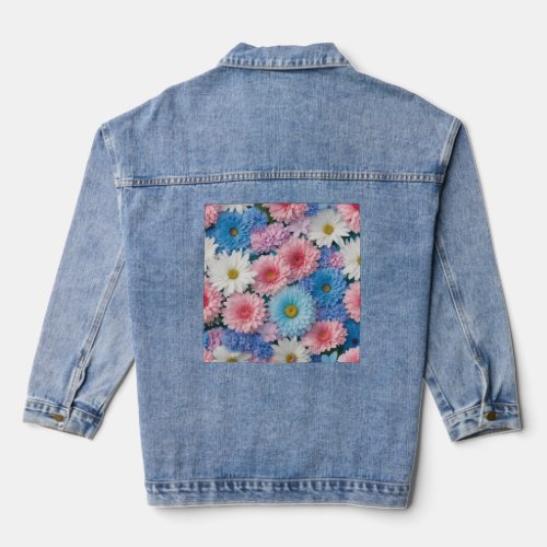 Daisy Daze Denim Delight Floral Patchwork Jacket