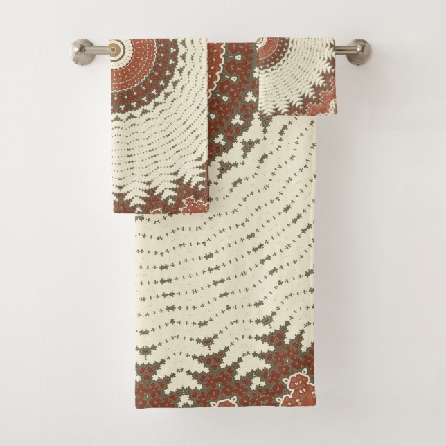 Daisy Delicate Mandala Bath Towel Set (Insitu)