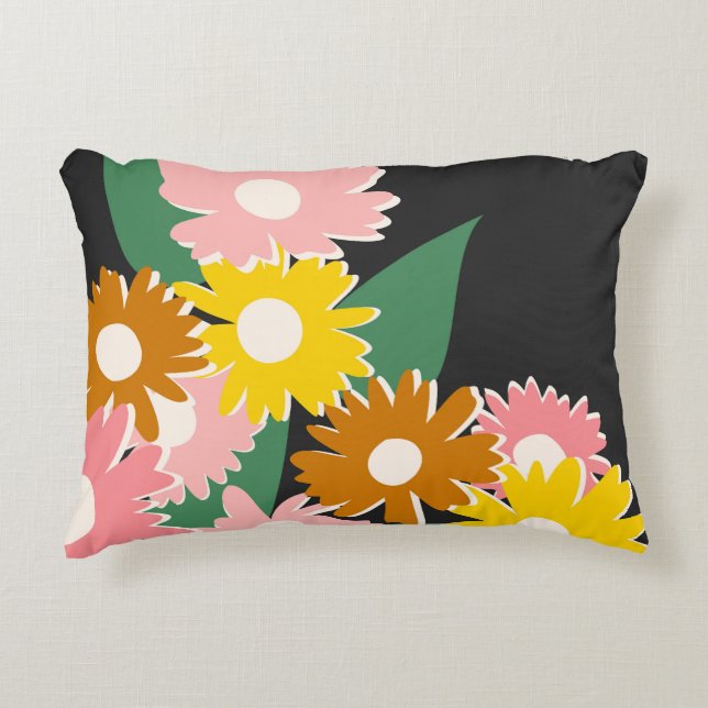 Daisy Delight Accent Pillow (Front)