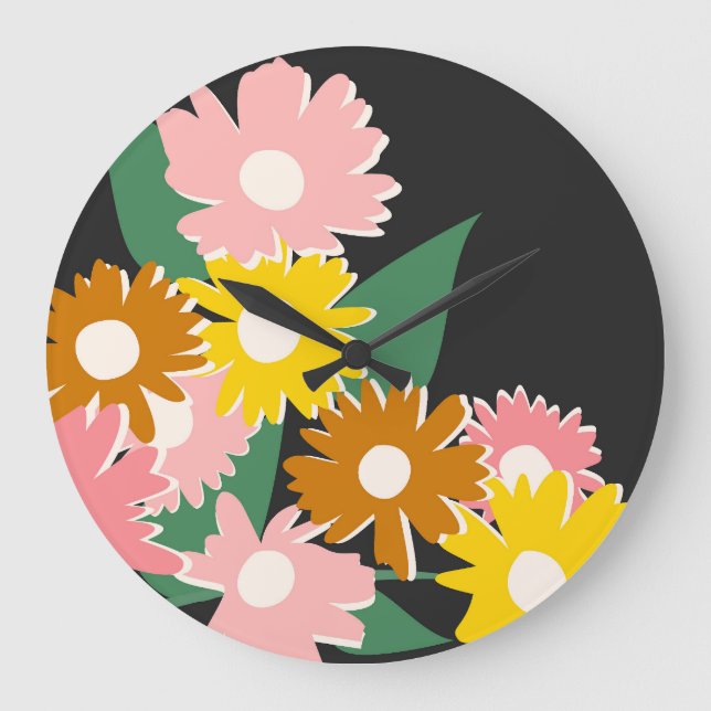 Daisy Delight Large Clock (Front)