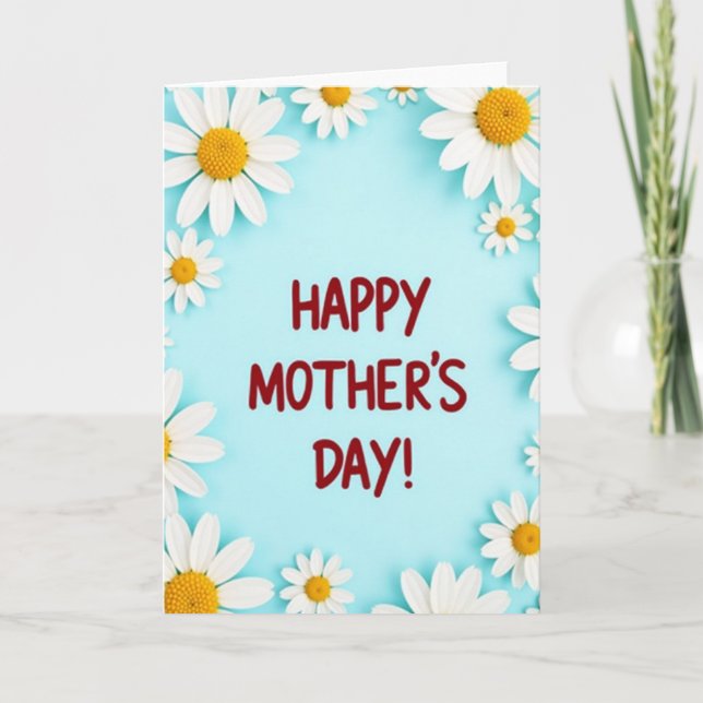 Daisy Delight Mothers Day Card (Front)