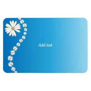 Daisy Design Template Flexible Photo Magnet