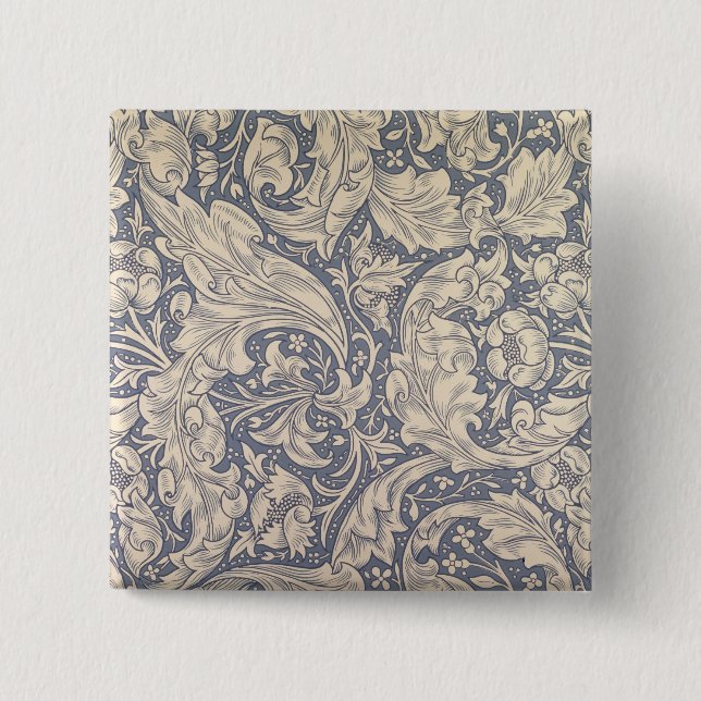 'Daisy' design (textile) Button (Front)