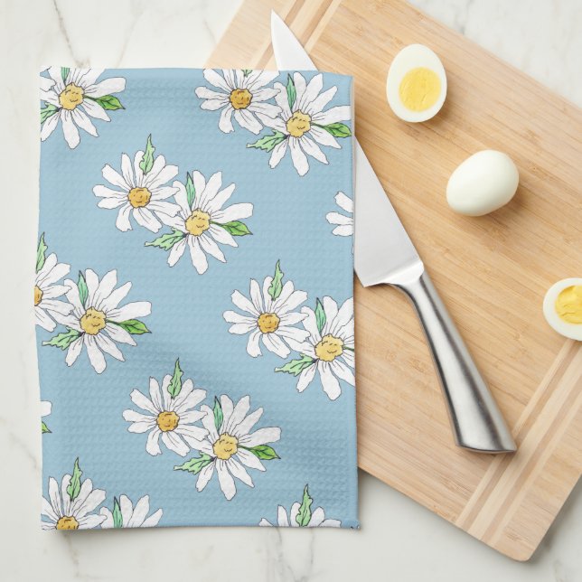 Daisy Dish Towel (Quarter Fold)