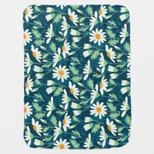 Daisy Ditsy Chamomile Romantic Print Baby Blanket