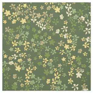 Daisy Dot Vintage Psychedelic Floral Fabric