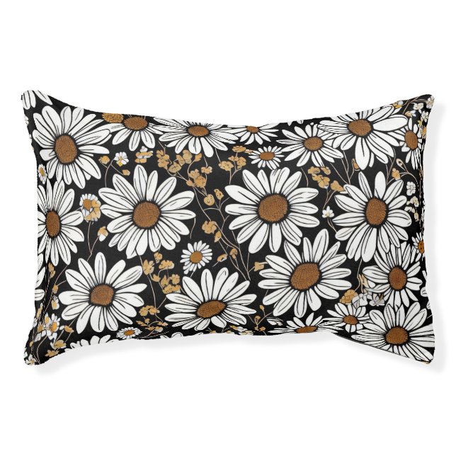  "Daisy Dream Pet Bed – Fresh & Floral Comfort" (Front)