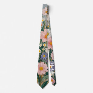 Daisy Dreamscape Personalized Neck Tie