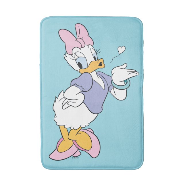 Daisy Duck Blowing a Kiss Bath Mat (Front Vertical)