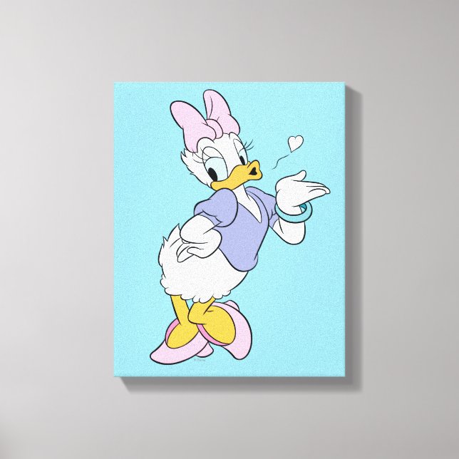Daisy Duck Blowing a Kiss Canvas Print (Front)