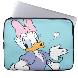 Daisy Duck Blowing a Kiss Laptop Sleeve