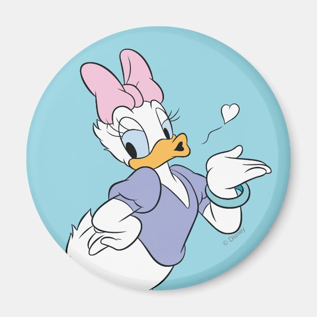 Daisy Duck Blowing a Kiss Magnet (Front)