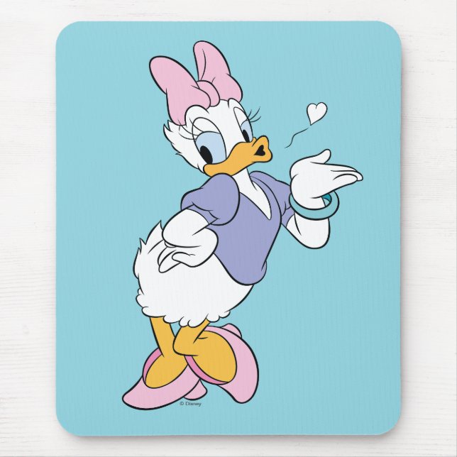 Daisy Duck Blowing a Kiss Mouse Pad (Front)