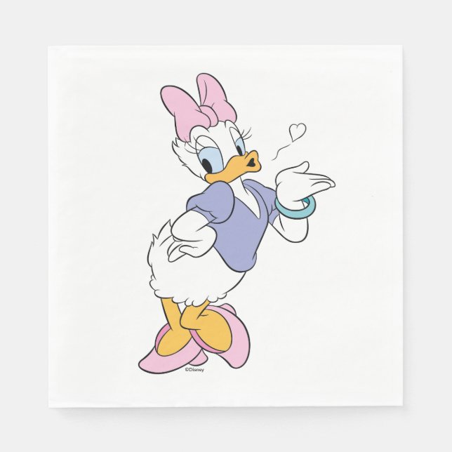 Daisy Duck Blowing a Kiss Napkins (Front)