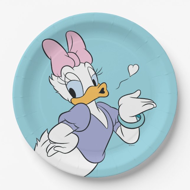 Daisy Duck Blowing a Kiss Paper Plates (Front)