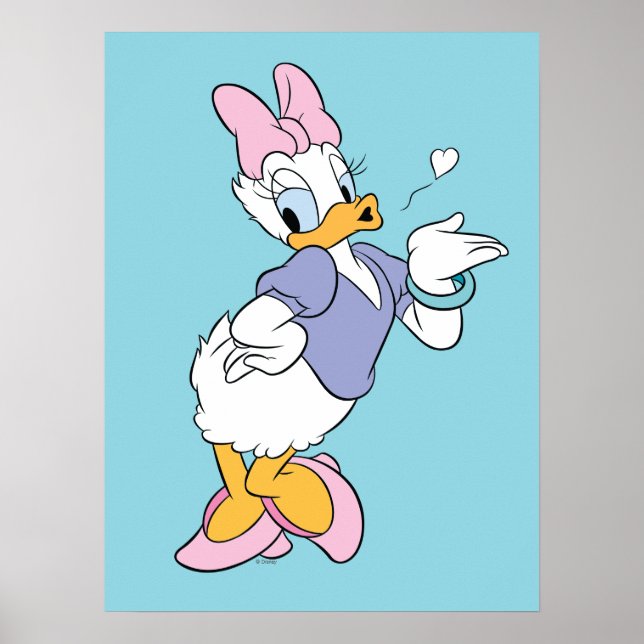 Daisy Duck Blowing a Kiss Poster (Front)