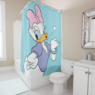 Daisy Duck Blowing a Kiss Shower Curtain